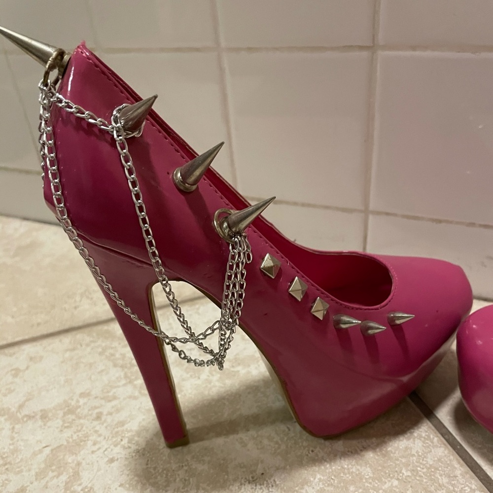 Hot pink heels